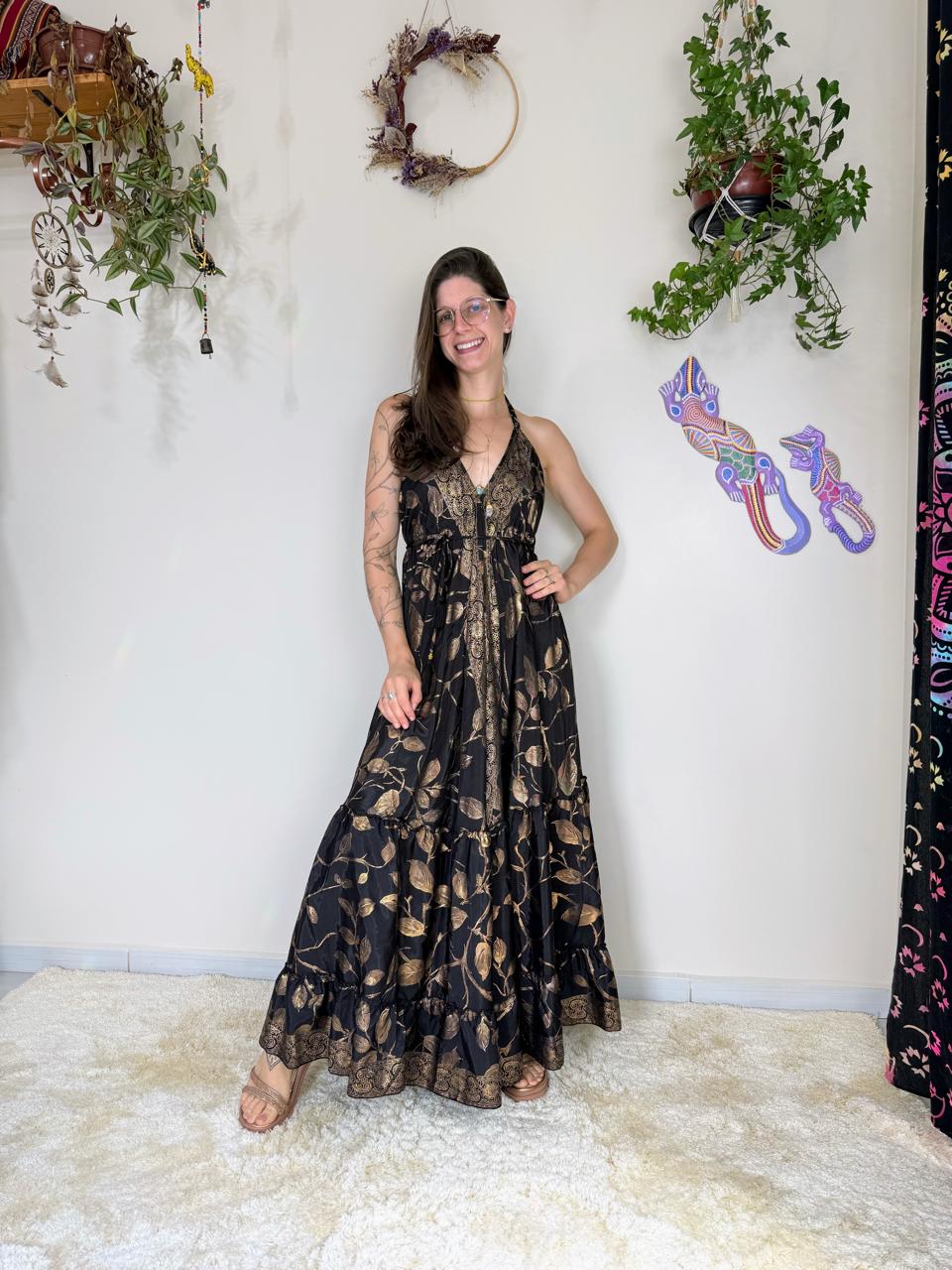 Vestido Indiano Patrícia Gold (1)