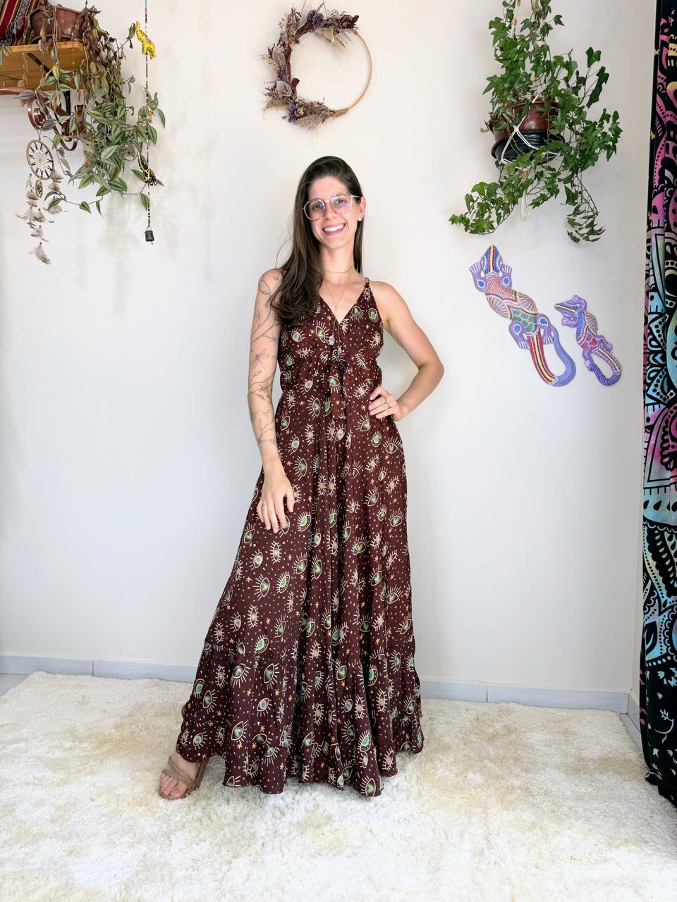 Vestido Indiano Camomila Místico (3)