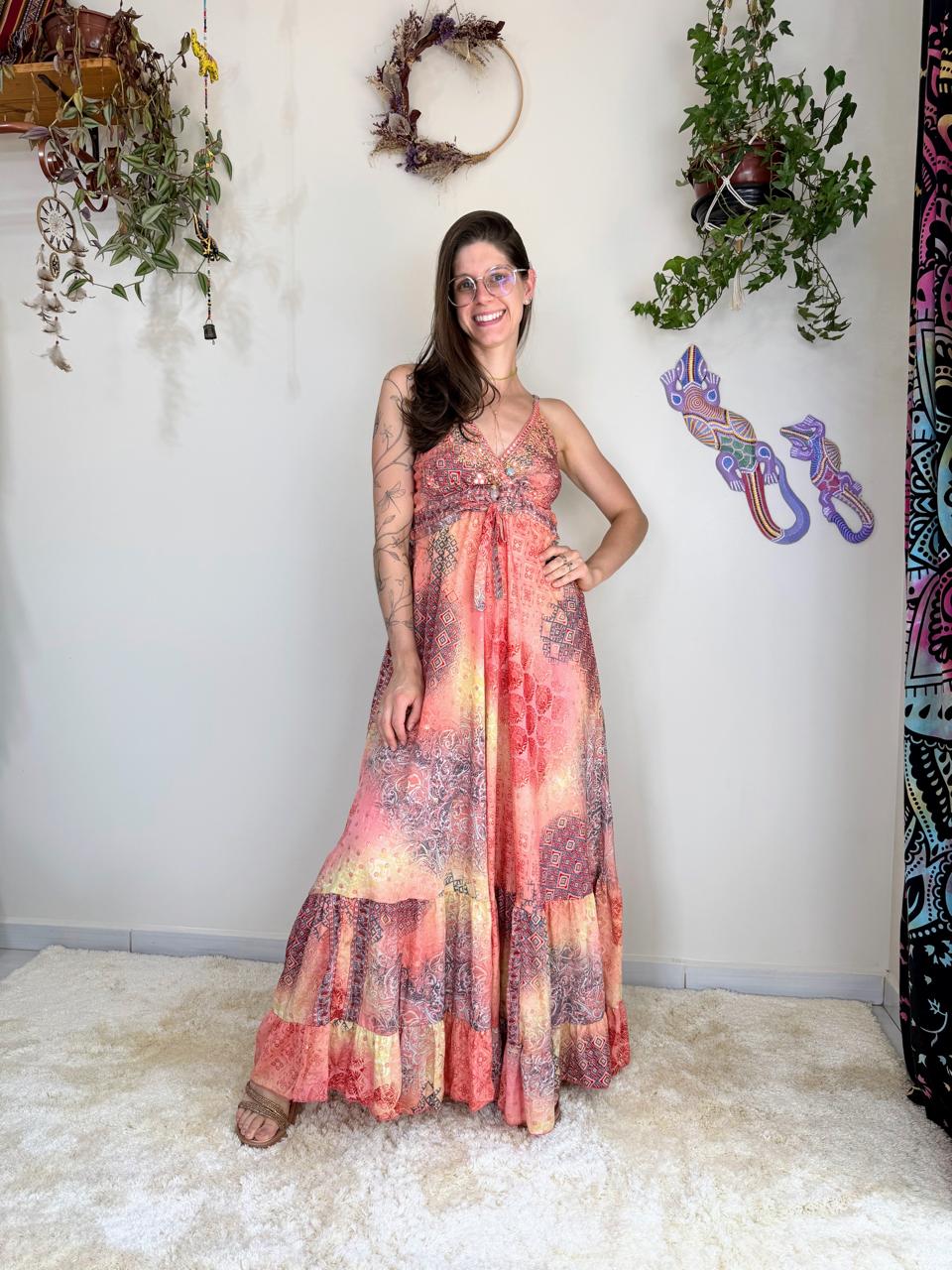 Vestido Indiano Camomila Bordado (1)