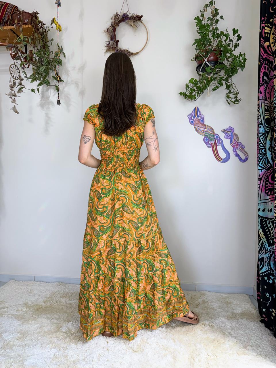 Vestido Indiano Madalena Gold (1) - Imagem 5