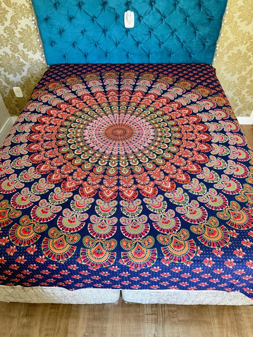 Colcha Indiana Casal Mandala | Decoração Boho - Cod10 - Imagem 3